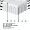 12-inch Full Mattress Highly Breathable Quilted Cover Hybrid Mattress, White, Plush Foam Mattress in a Box, Luxury Comfort Mattress