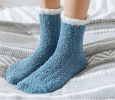 7 Pairs Fuzzy Socks For Women Soft Warm Slipper Socks