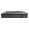 Luxurious 14in Euro Top Mattress, King Size Plush Memory Foam Mattress for Bed Frames, Dark Gray