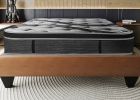 Luxurious 14in Euro Top Mattress, King Size Plush Memory Foam Mattress for Bed Frames, Dark Gray
