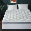 Pillow Top Mattress Topper Queen, Soft Plush Cooling Down Alternative Mattress Topper Queen for Back Pain,Thick Mattress