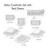 Boho Comforter Set with Bed Sheets
