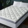 Pillow Top Mattress Topper Queen, Soft Plush Cooling Down Alternative Mattress Topper Queen for Back Pain,Thick Mattress