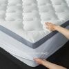 Pillow Top Mattress Topper Queen, Soft Plush Cooling Down Alternative Mattress Topper Queen for Back Pain,Thick Mattress