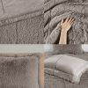Shaggy Long Fur Comforter Mini Set